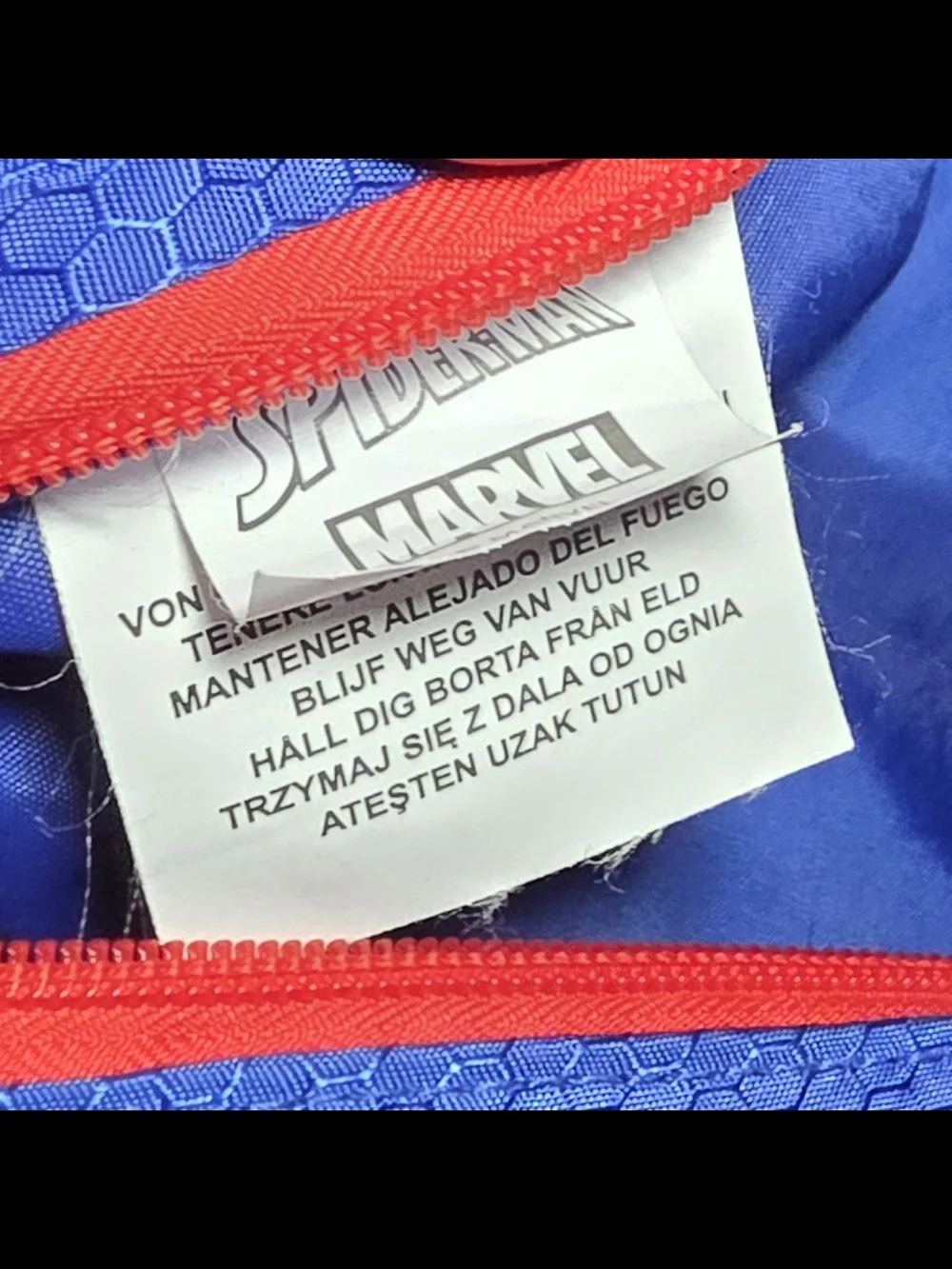 Marvel Kids Gear in Blue and Red with Spider-Man Tag